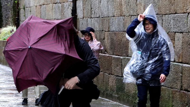 Mañana, lluvias fuertes y viento en el litoral gallego