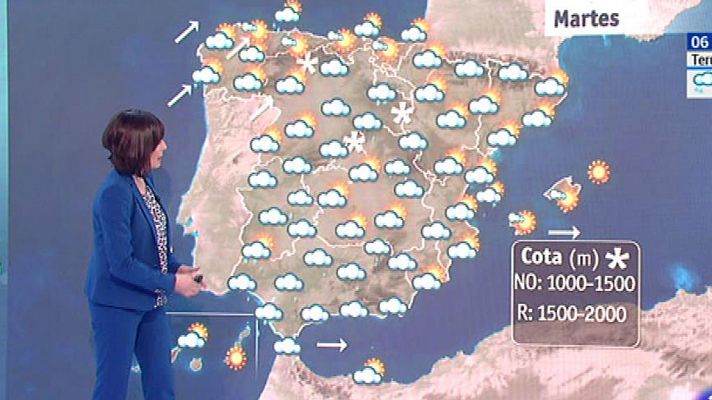 Este martes, lluvias fuertes y viento en el litoral gallego