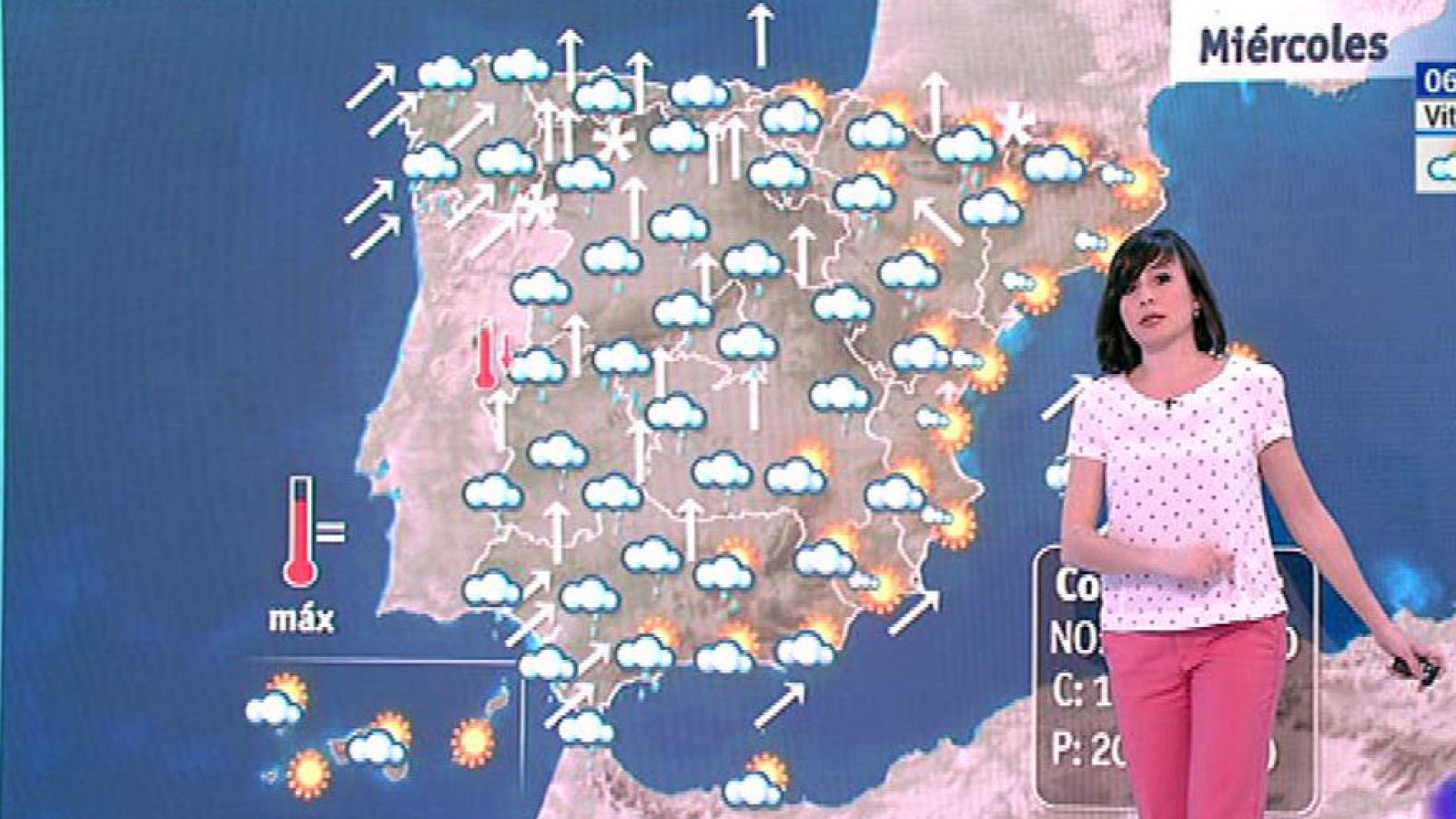 El Tiempo | Este miércoles, viento en el norte y sudeste peninsular y lluvias fuertes en Galicia
