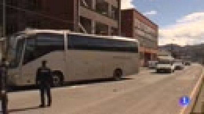 Telediario 1 - San Mamés se blinda para evitar incidentes con los ultras