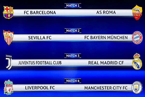 Telediario 1 - Barça-Roma, Juventus-Real Madrid y Sevilla-Bayern, cruces de cuartos