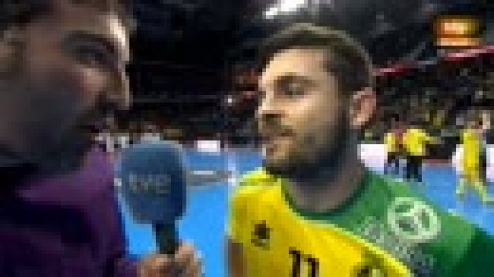  - Los jugadores de Jaén Paraíso, satisfechos tras el pase a semifinales