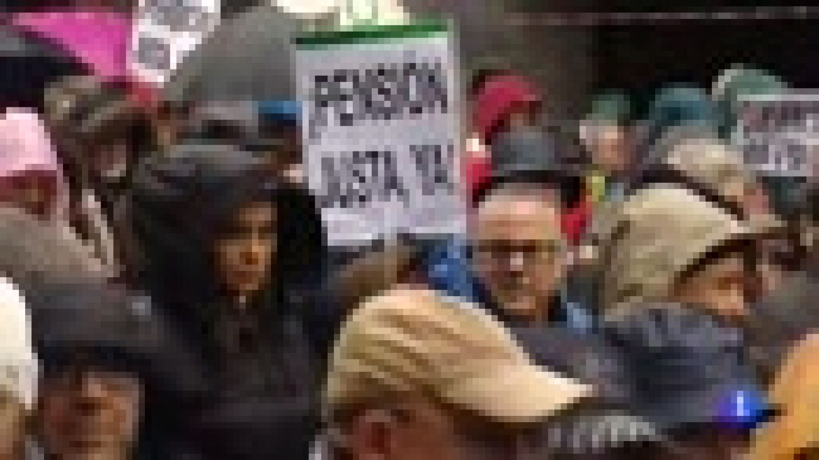 Telediario 1: Así se han vivido las protestas por las pensiones en toda España | RTVE Play