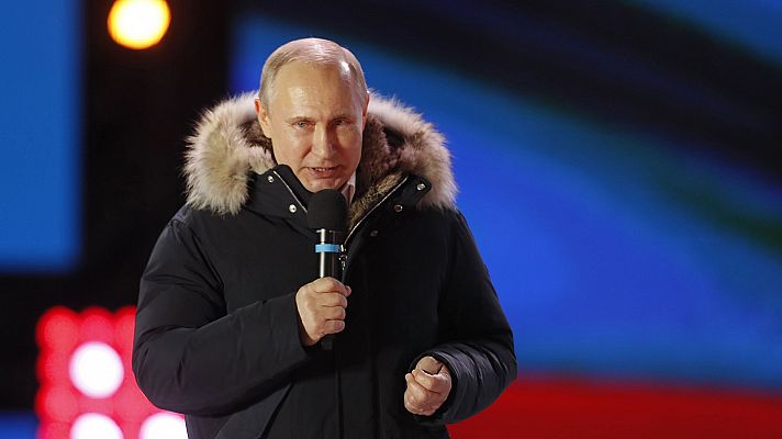 Telediario 1 - Putin logra la reelección como presidente de Rusia con su victoria más holgada en 18 años
