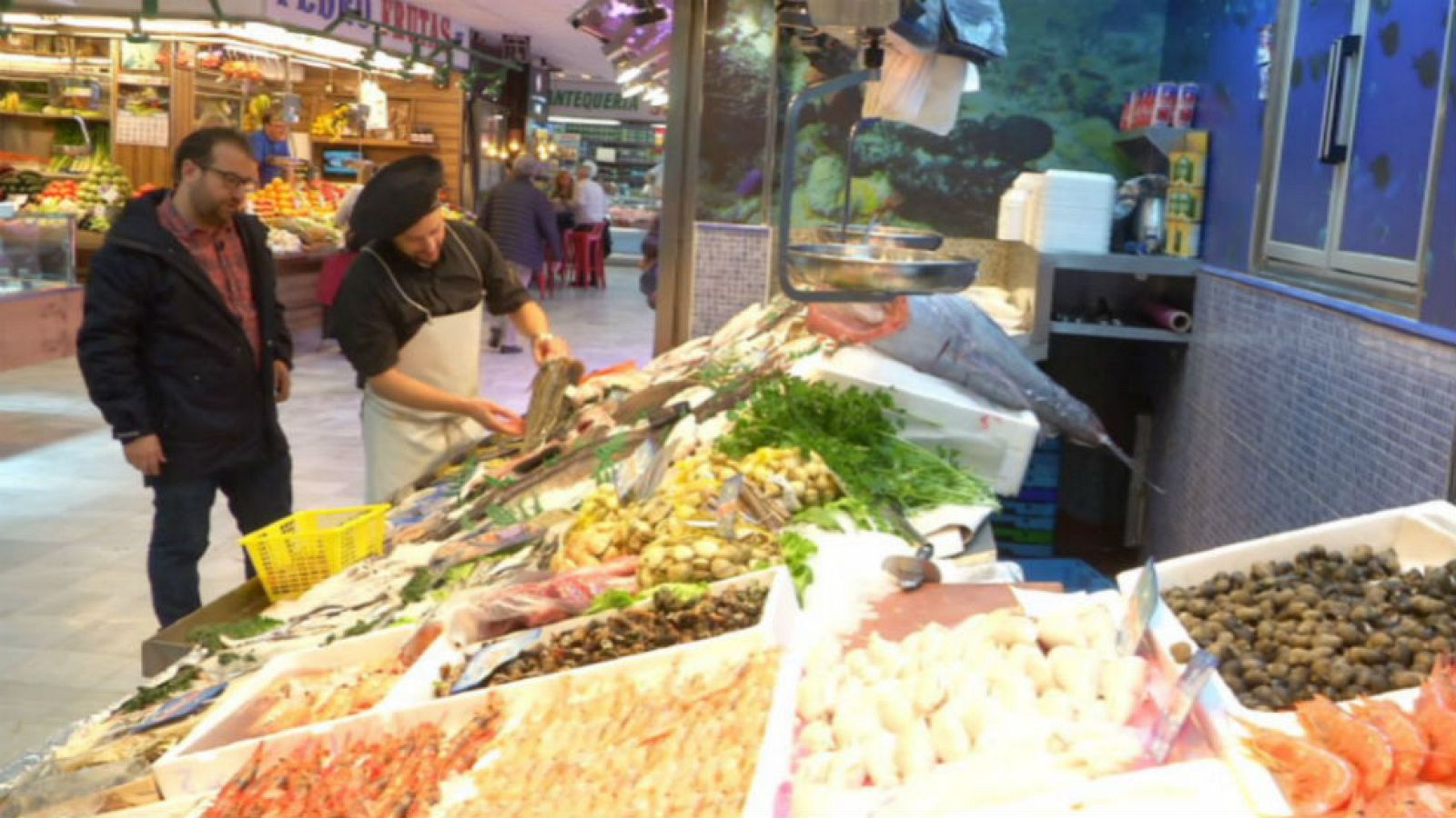 Primavera brillante en la pescadería