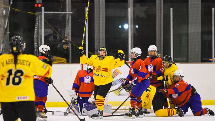 Hockey sobre hielo - Mundial de Hockey femenino de Valdemoro. España-China Taipei. 21 de marzo