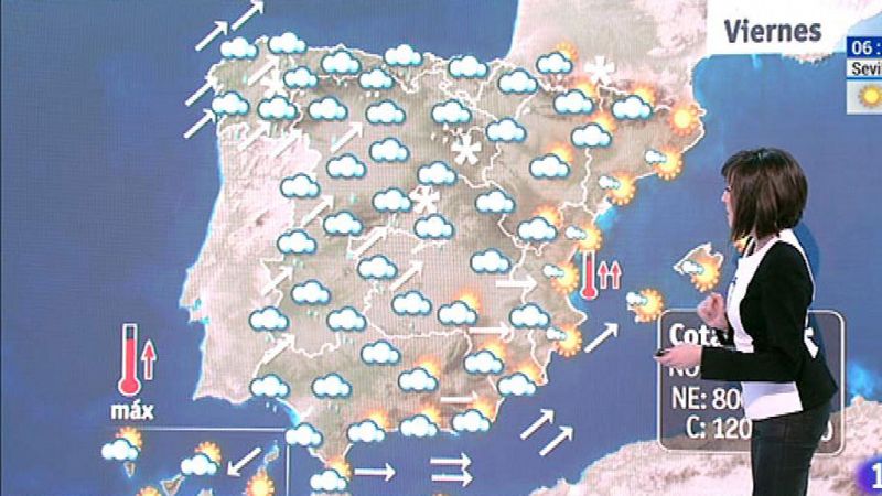 Este viernes, viento fuerte en Galicia, Cantábrico, vertiente atlántica y levante