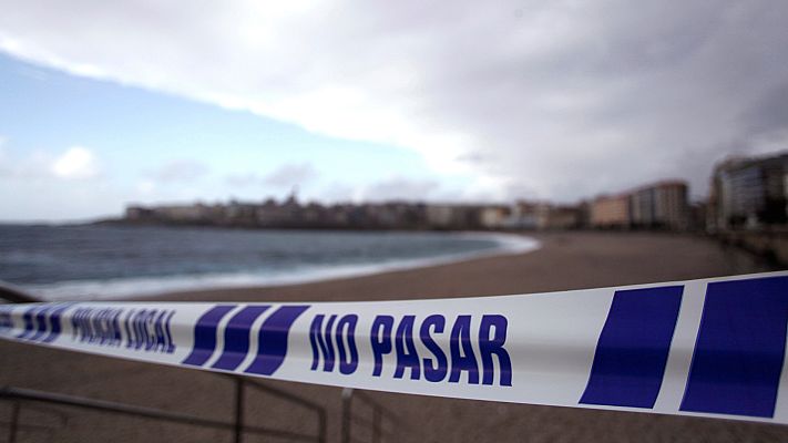 Telediario 1 - La tormenta Hugo amenaza las costas del norte de España