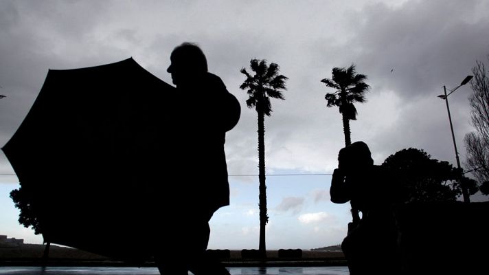 Lluvia en Cantábrico y viento muy fuerte en amplias zonas del país