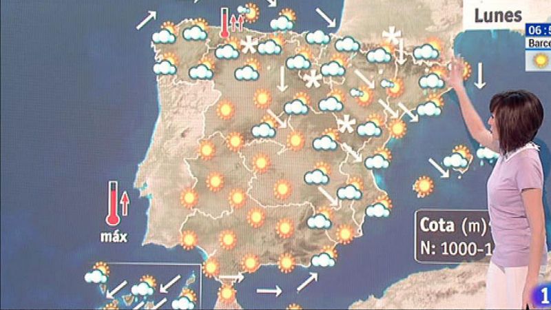 Este lunes, las temperaturas suben de forma generalizada menos en las Canarias
