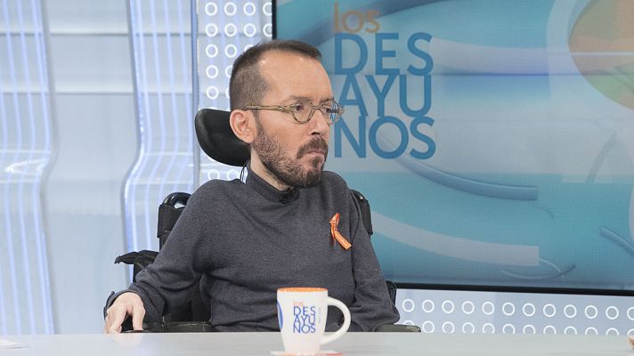 Los desayunos - Echenique: "La única solución en Cataluña es que se abandone la política de bloques"