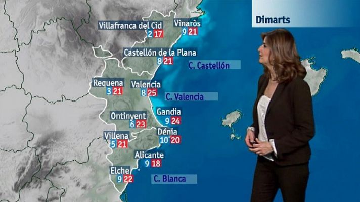 L'informatiu - Comunitat Valenciana - El tiempo en la Comunidad Valenciana - 26/03/18