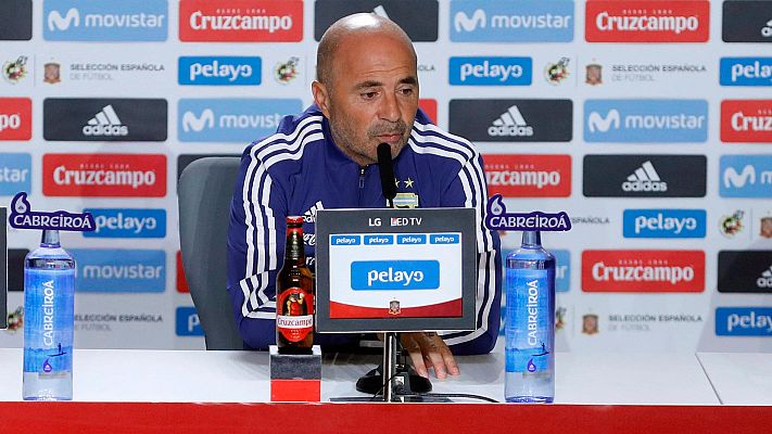 Conexión tdp - Sampaoli confirma que Messi "está ok" para jugar ante España