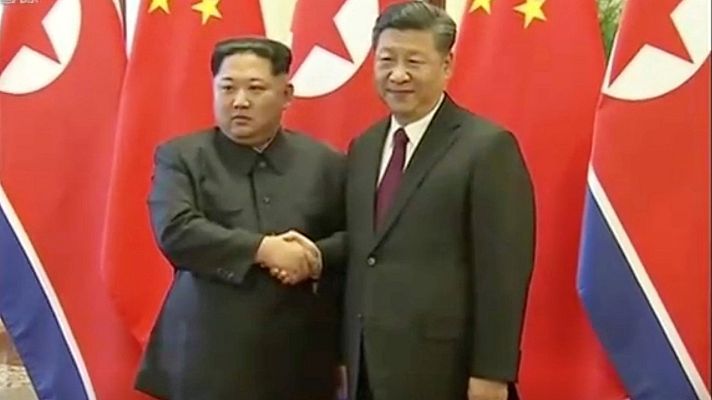  - Kim Jong-un proclama en China su compromiso con la desnuclearización de Corea