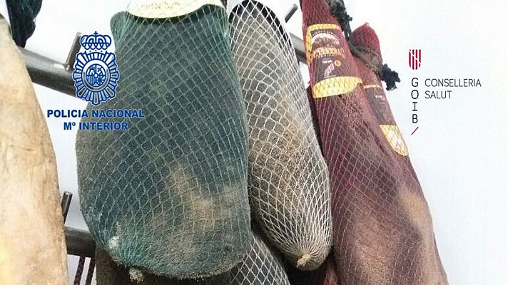 Telediario 1 - Intervenidas 50 toneladas de carne caducada para distribuir en colegios y restaurantes de Mallorca