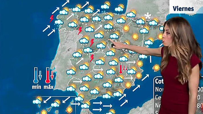 El tiempo - Una nueva borrasca dejará precipitaciones, bajada de temperaturas y nieve