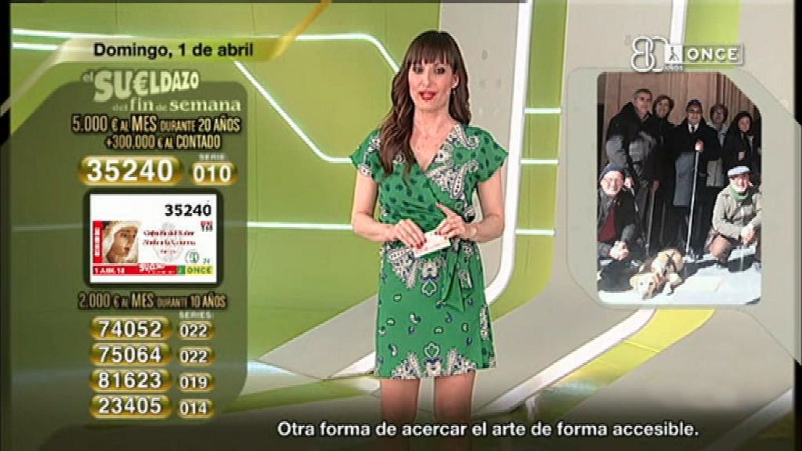 Sorteo ONCE - 01/04/18 - ver ahora