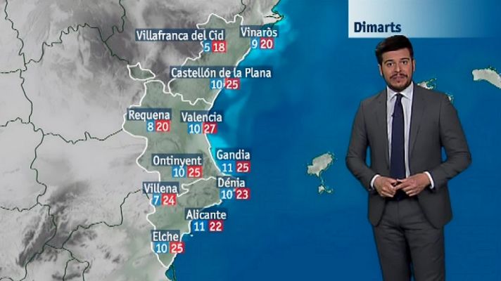 L'informatiu - Comunitat Valenciana - El tiempo en la Comunidad Valenciana - 02/04/18