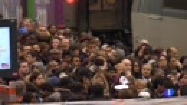 Telediario 1 - Un 77% de los conductores de tren secundan la huelga en la primera jornada de paros en Francia