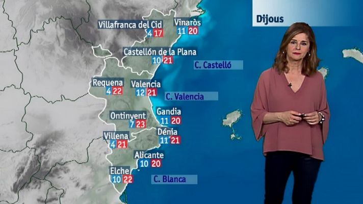 L'informatiu - Comunitat Valenciana - El tiempo en la Comunidad Valenciana - 04/04/18