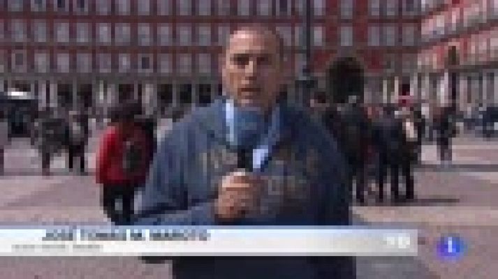 Telediario 1 - Más de 3.000 seguidores del Sporting, en Madrid