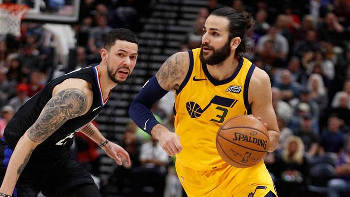Baloncesto en RTVE - Los Jazz aplastan a los Clippers con susto de Ricky Rubio