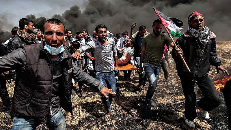 Las protestas y los enfrentamientos vuelven a Gaza