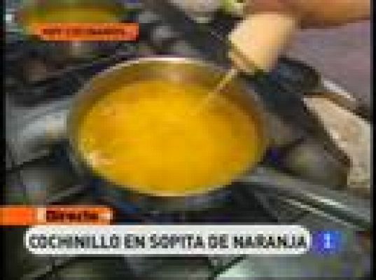 RTVE Cocina - Cochinillo con sopa de naranja