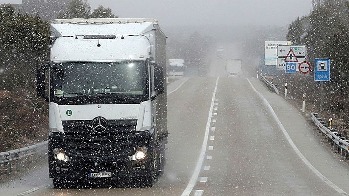 Telediario 1 - Avisos por nevadas en gran parte del norte peninsular para los próximos días