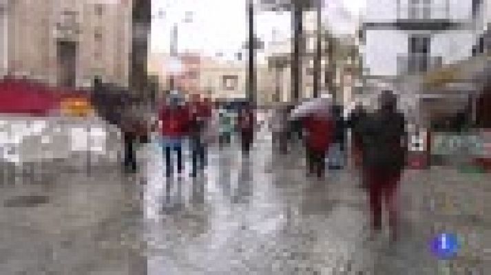 Telediario 1 - Un total de 38 provincias en alerta por el temporal de nieve y viento