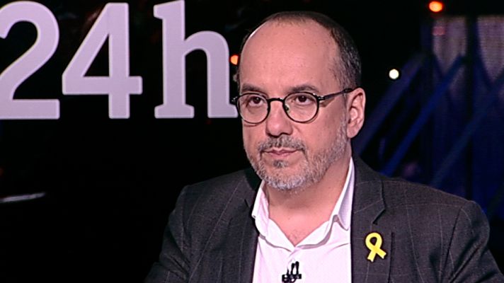 Telediario 1 - Carles Campuzano: "Equiparar las protestas en Cataluña con terrorismo es banalizar el terrorismo"