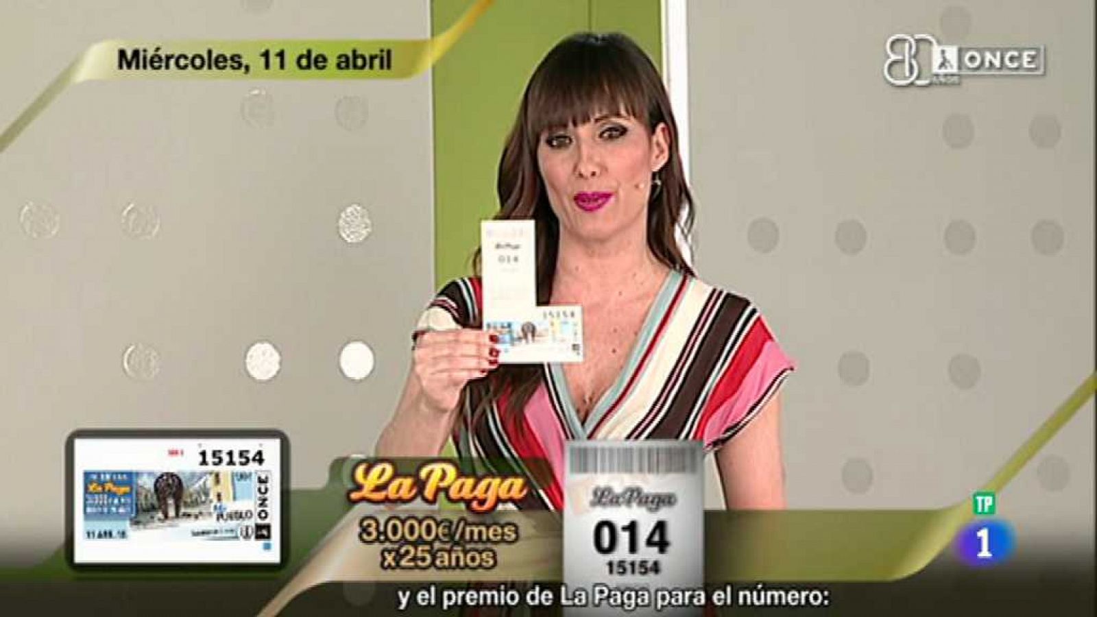 Sorteos ONCE: Sorteo ONCE - 11/04/18 | RTVE Play