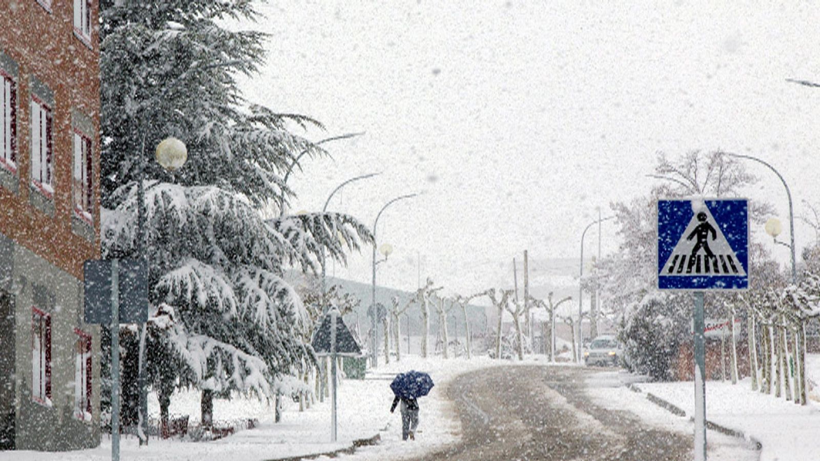Nevadas en mitad este peninsular y temperaturas en aumento en centro