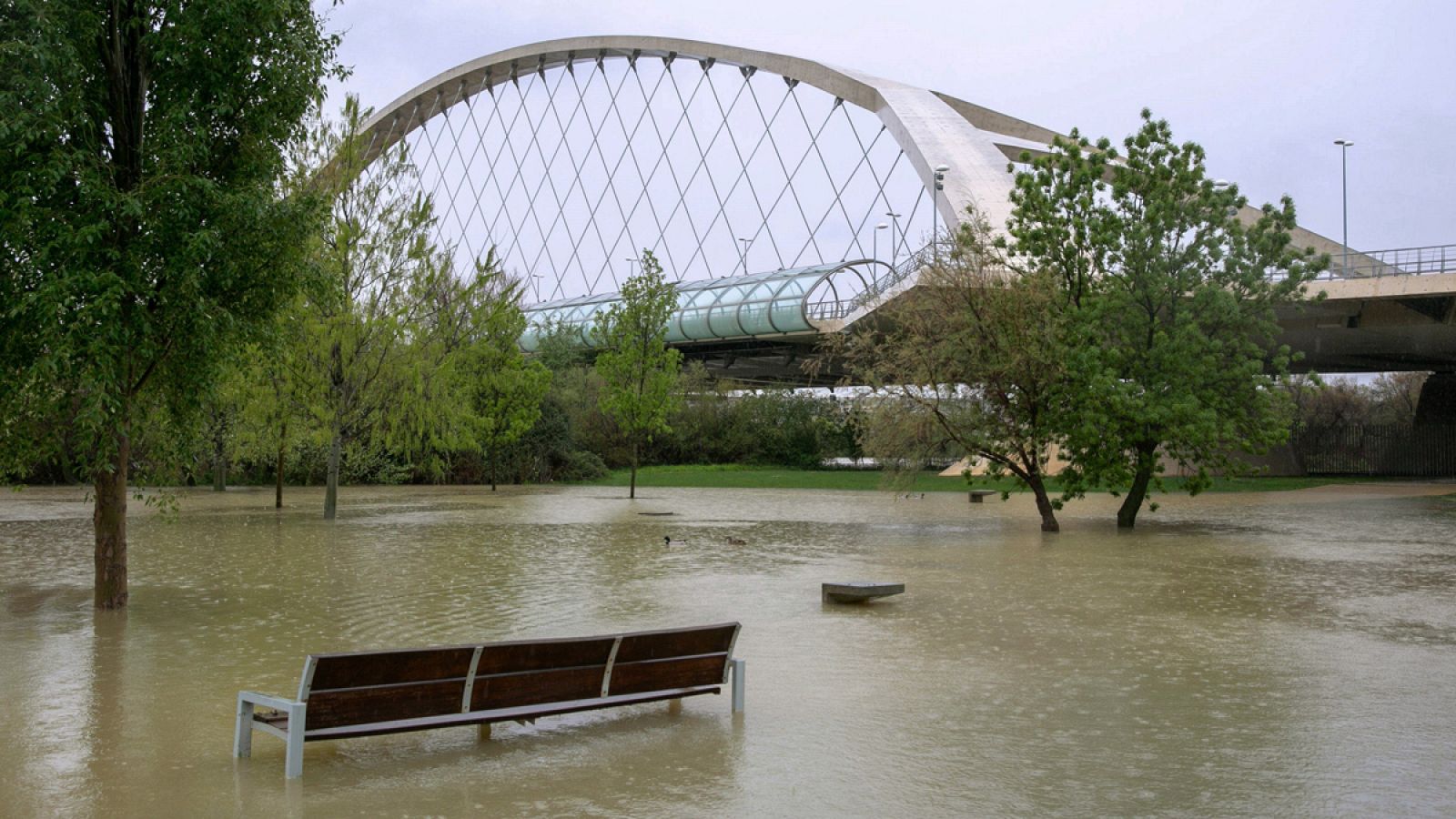 Telediario 1: Alerta máxima en Aragón por una crecida "extraordinaria" del Ebro y sus afluentes | RTVE Play