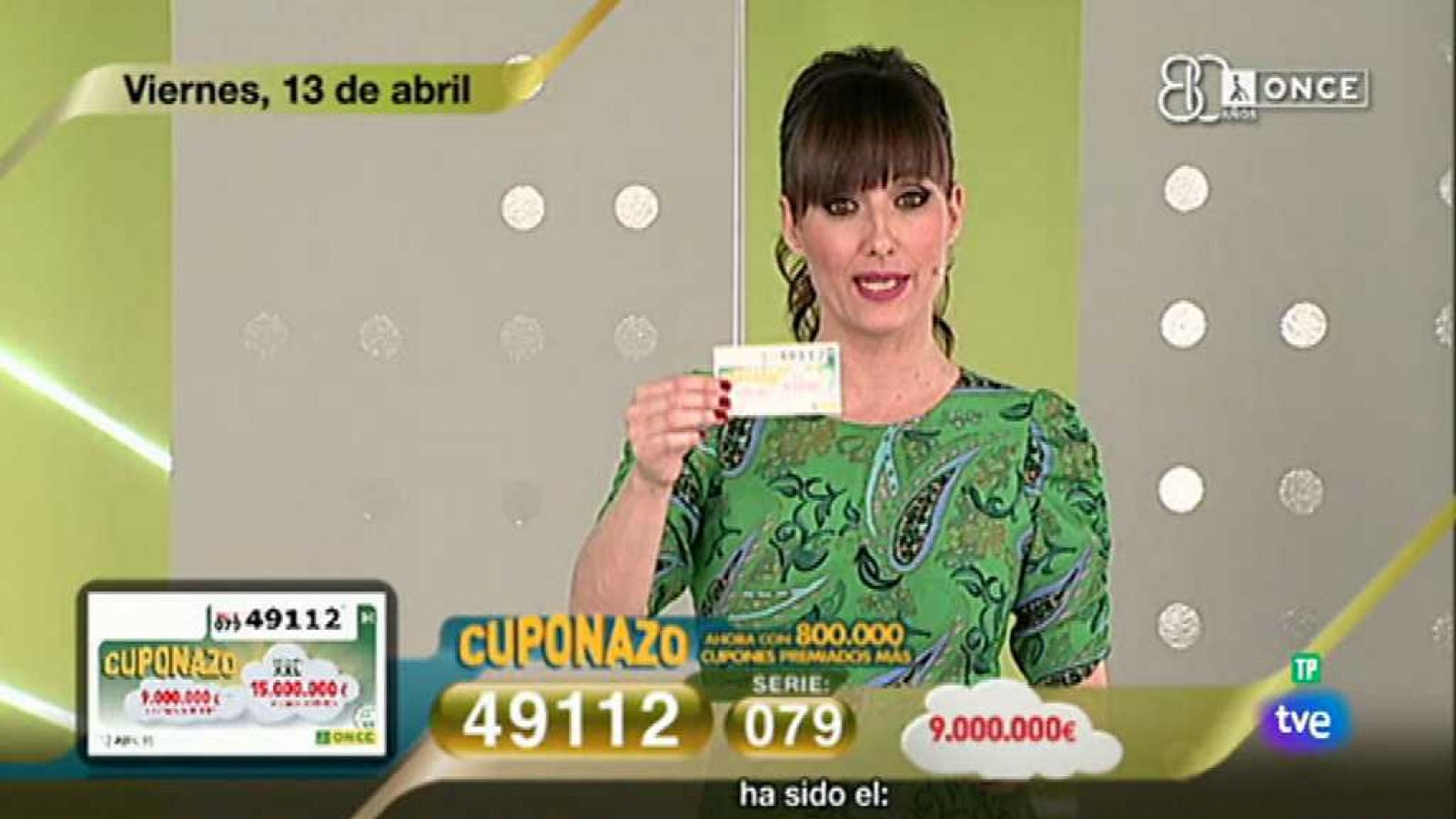 Sorteos ONCE: Sorteo ONCE - 13/04/18 | RTVE Play