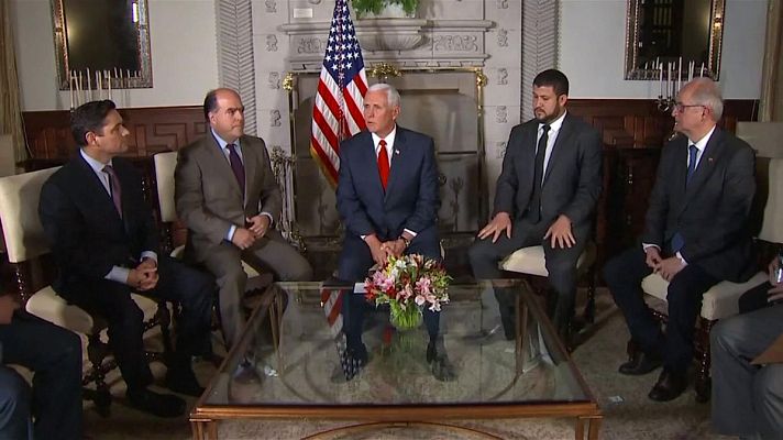  - Pence promete apoyo a opositores de Venezuela y Cuba en la VIII Cumbre de las Américas