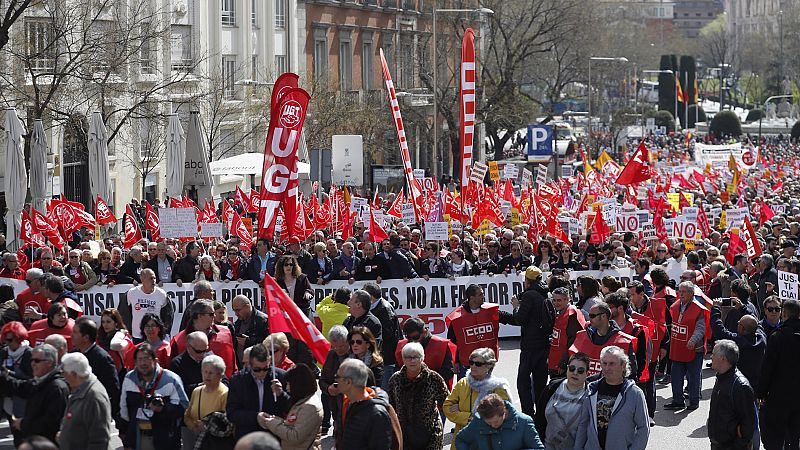 Miles de personas vuelven a salir a la calle en toda España para reclamar pensiones dignas