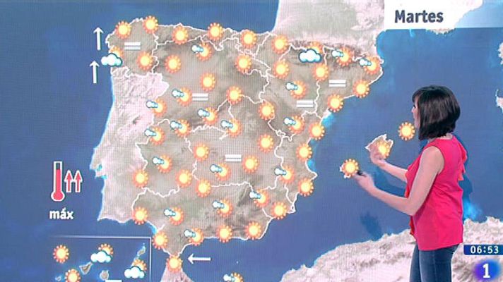 El tiempo - Este martes habrá un ascenso de las temperaturas en el interior peninsular y Cantábrico oriental