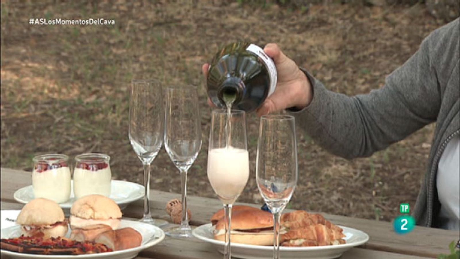 La Aventura del Saber. TVE. El minuto gastronómico: Los momentos del cava