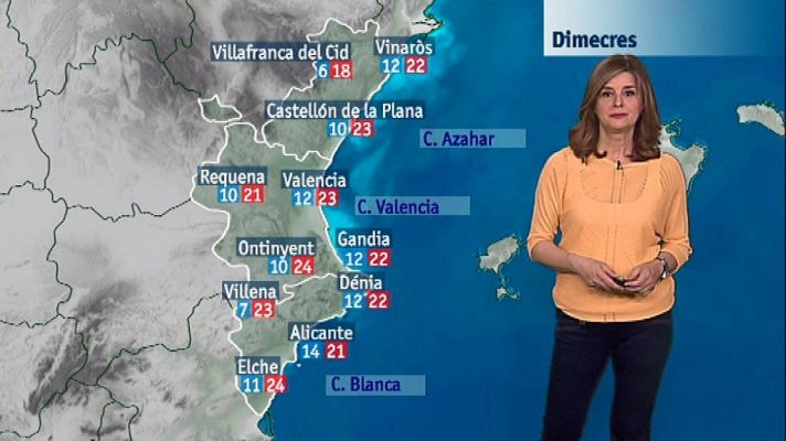 L'informatiu - Comunitat Valenciana - El tiempo en la Comunidad Valenciana - 17/04/18