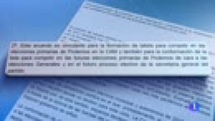 Telediario 1 - Bescansa responsabiliza a su equipo de la publicación por error de una propuesta para desbancar a Iglesias