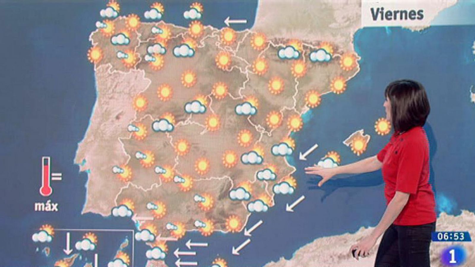 El Tiempo |  Este viernes habrá vientos fuertes en el Estrecho, interior de Cádiz y Canarias occidentales