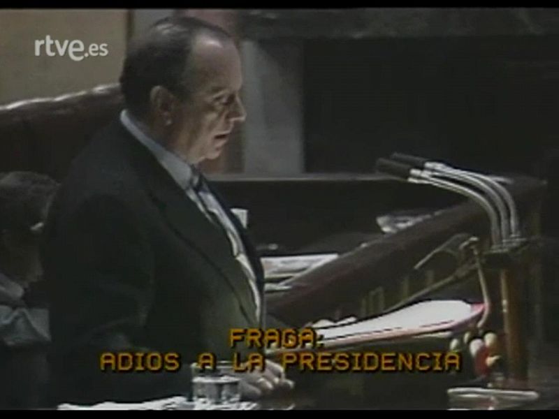  Parlamento - 40 aniversario - Fraga dimite como jefe de la oposición - 06/12/1986