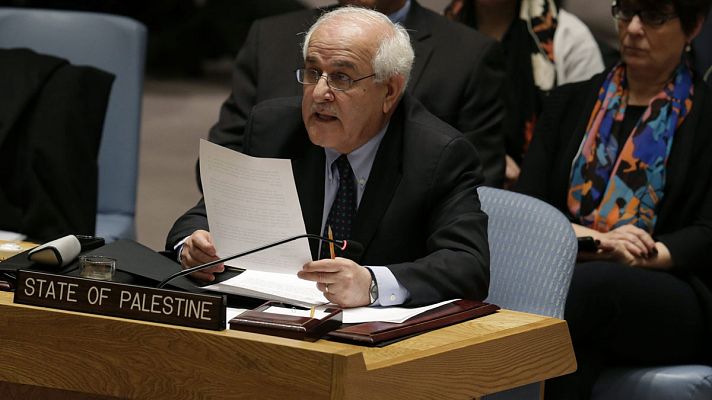  - Declaraciones del embajador palestino ante Naciones Unidas, Riyad Mansur.