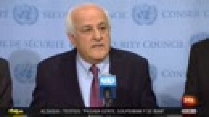 Declaraciones del embajador palestino ante Naciones Unidas, Riyad Mansur.