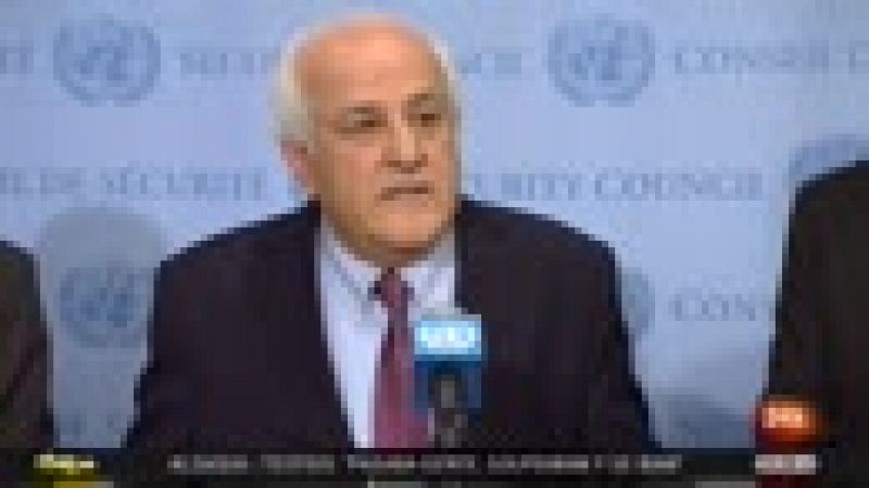 Declaraciones del embajador palestino ante Naciones Unidas, Riyad Mansur.