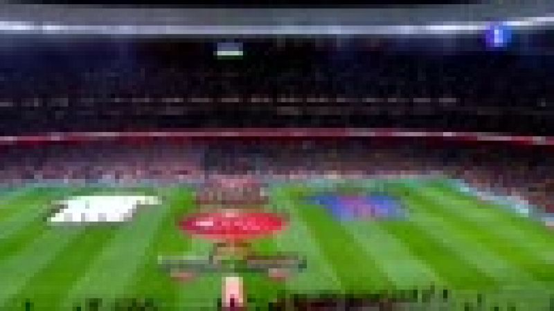Copa 2018 | El himno espaol retumba en el Metropolitano