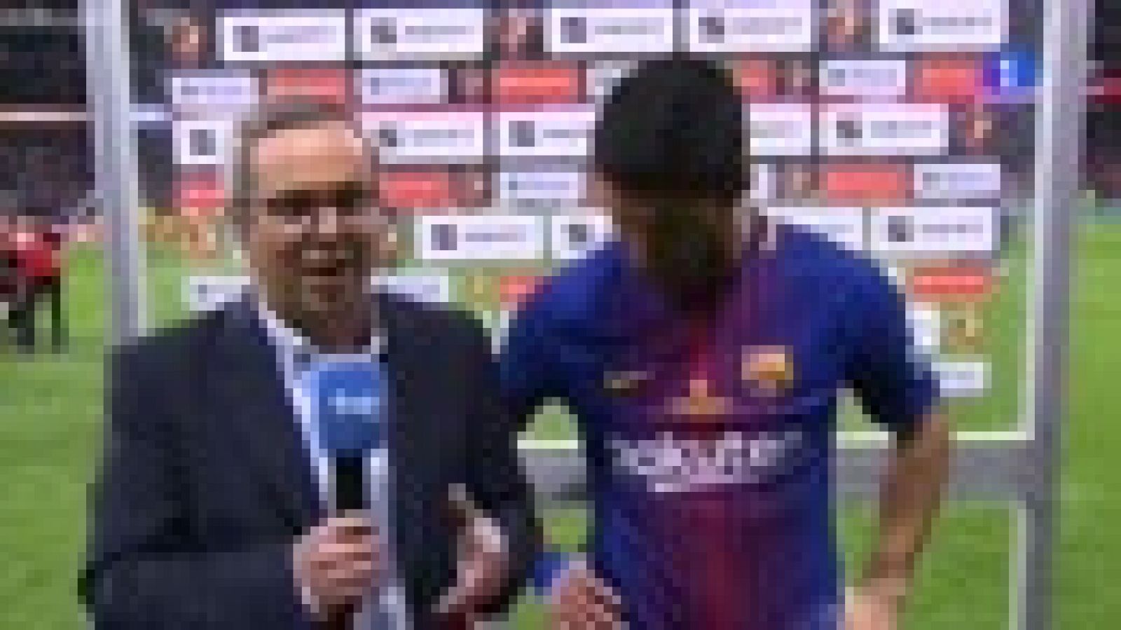 Sin programa: Copa 2018 | Suárez: "El doblete tiene un mérito grandísimo" | RTVE Play