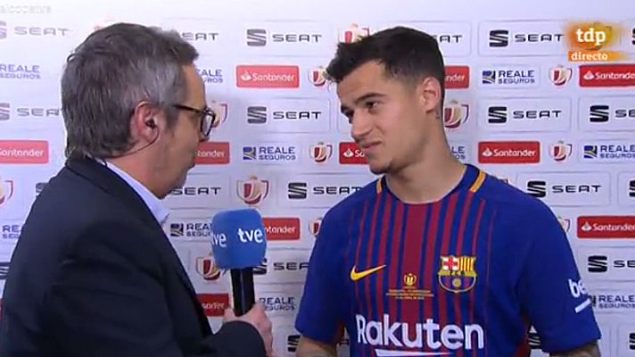  - Coutinho celebra su primer título y ya piensa en la Liga