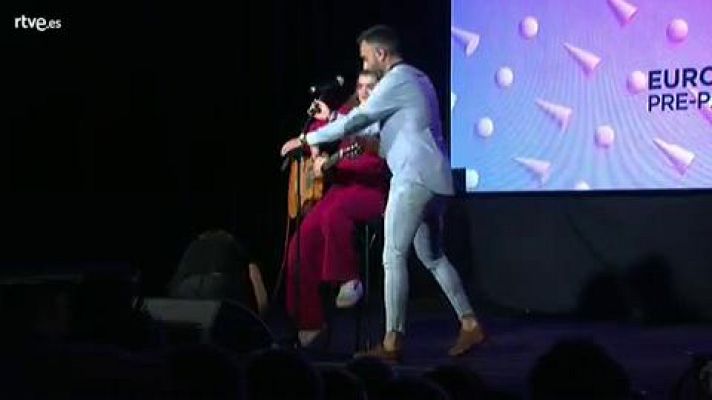 Eurovisión - Amaia canta 'Al cantar' en la EsPreParty